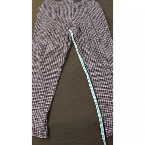 Laura Byrnes of California women's red & black plaid pants size 4X - Picture 1 of 5